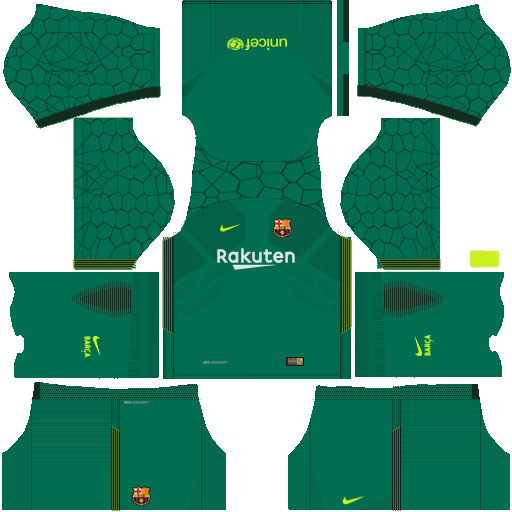 Dream League Soccer Barcelona FC Away Goalkeeper Kits 2018 512x512