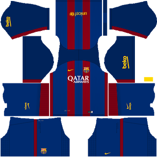 Dream League Soccer Barcelona Home Kit 2016 URL 512X512
