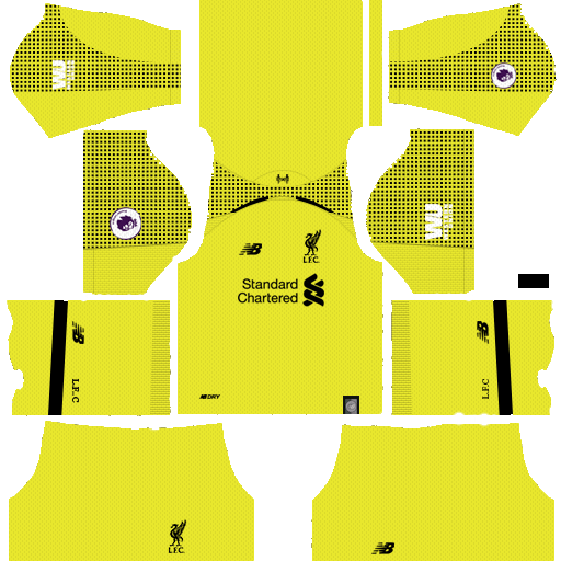 Goalkeeper Dream League Soccer Kits Liverpool 2018-19 Season 512x512 URL