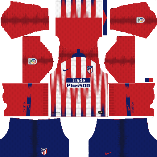 Atletico Madrid Kit 2018-19 Dream League Soccer Kits 512X512 URL