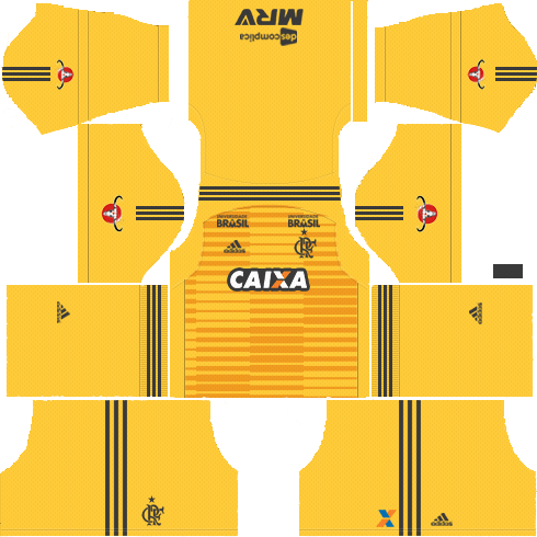 Dream League Soccer Kits Flamengo 2018-19 Goalkeeper Kit 512x512 URL