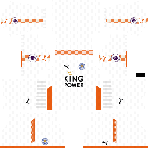 Leicester City Goalkeeper Away 2017-2018 Dream League Soccer Kits 512x512 URL