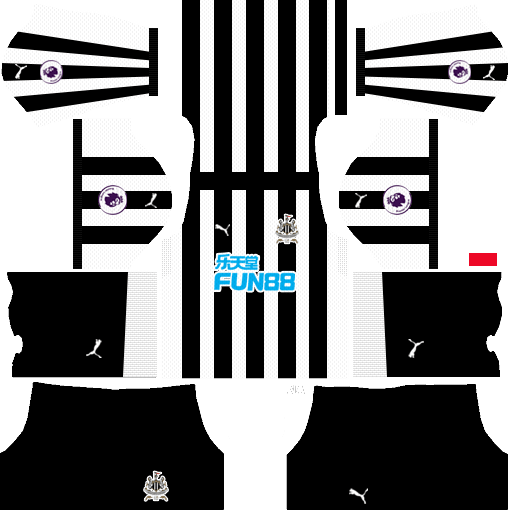 Dream League Soccer Kits Newcastle United 2017-18 512x512 URL