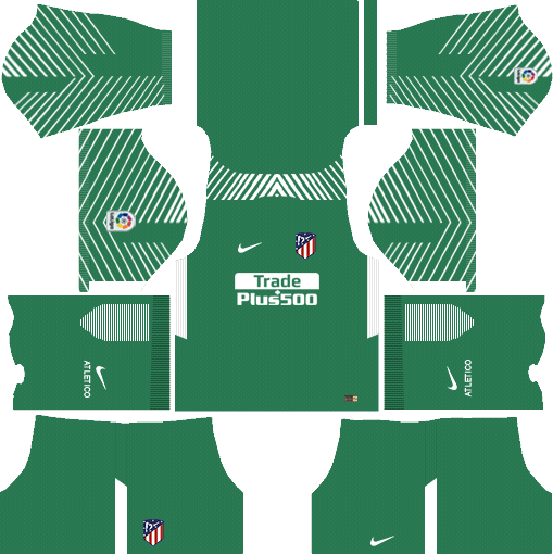 Atletico Madrid 2017-18 Goalkeeper Kit Dream League Soccer Kits