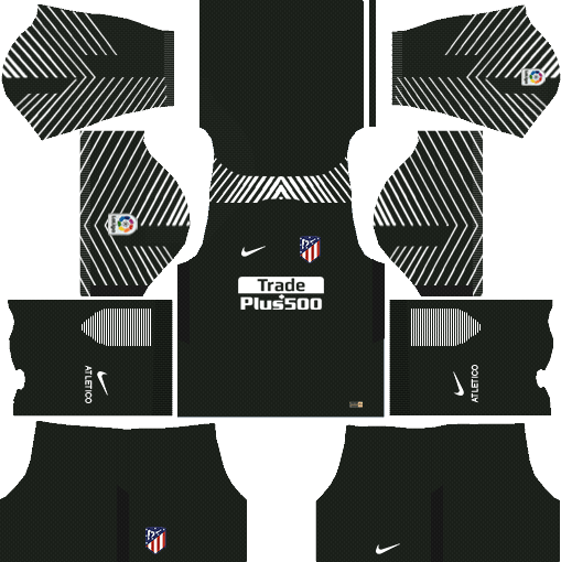Atletico Madrid 2017-18 Goalkeeper Kit Dream League Soccer Kits