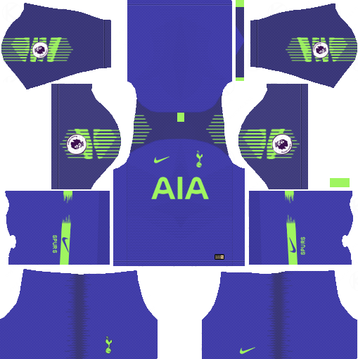 Tottenham Hotspur Goalkeeper 2018-19 Kit Dream League Soccer Kits URL 512x512