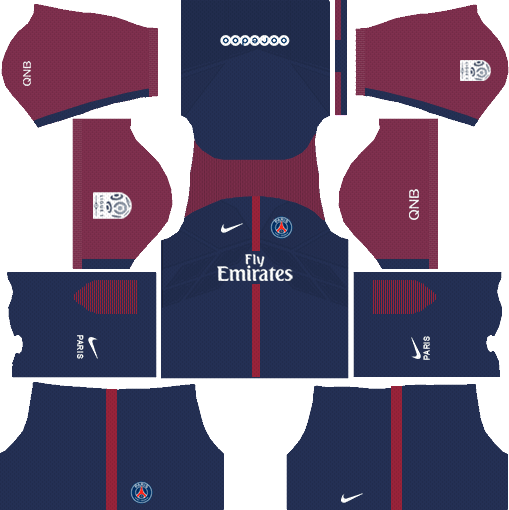 Dream League Soccer Kits PSG 2017-2018 512x512 URL