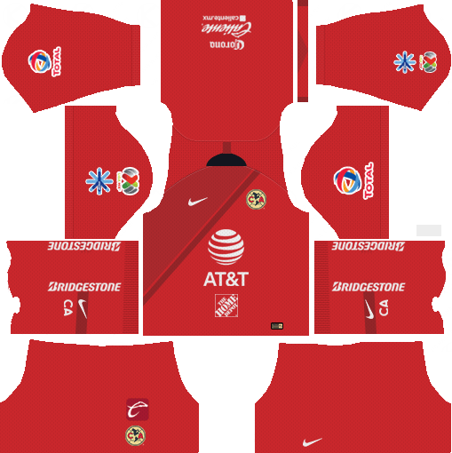 Goalkeeper Away Kit Club America 2018-19 Dream League Soccer Kits URL 512x512