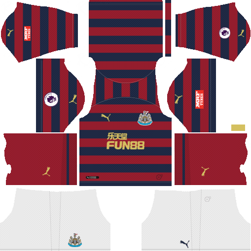 Newcastle United FC 2018-19 Away Kit Dream League Soccer Kits URL 512x512