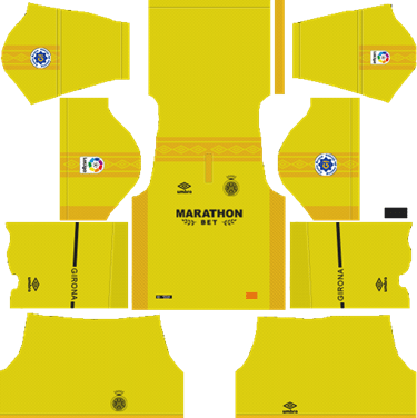 Girona FC 2018-19 Away Kit - Dream League Soccer Kits