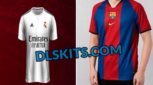 El Clasico Dream League Soccer Kits 2019 Barcelona vs Real Madrid