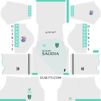 AFC Al-Ahli Saudi FC Home Kit 2019 - DLS 19 Kits - Dream League Soccer Kits URL