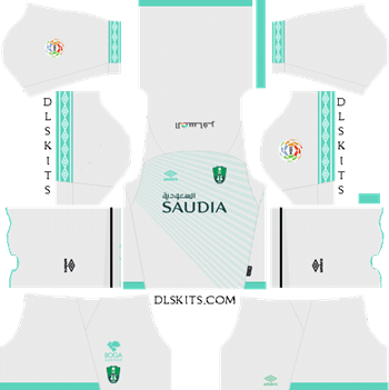 Al-Ahli Saudi FC Home Kit 2019 - DLS 19 Kits - Dream League Soccer Kits URL
