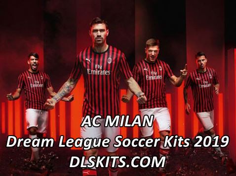 AC Milan 2019-2020 Dream League Soccer Kits & Logo