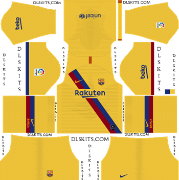Dream League Soccer Kits Barcelona Away Kit 2019-2020