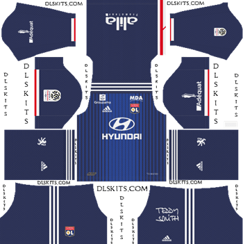 Dream League Soccer Kits Olympique Lyonnais Away Kit 2019-20
