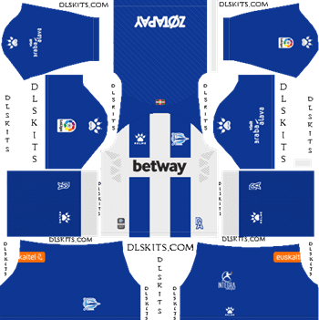Deportivo Alaves Home Kit 2019 Dream League Soccer Kits