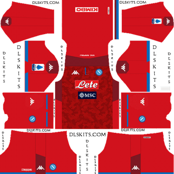 SSC Napoli Goalkeeper Home Kit 2019 Dream League Soccer Kits