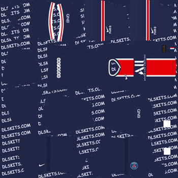 Paris Saint Germain Home Kit 2020 - PSG Dream League Soccer Kits - DLS 20 Kits