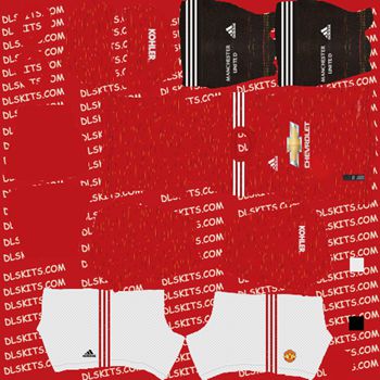 Manchester United Home Dream League Soccer Kit 2020 - DLS 20 Kits