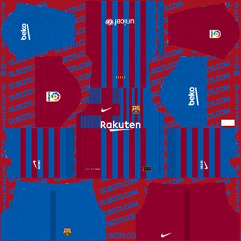 F.C. Barcelona 2021-22 Dream League Soccer Kits for DLS 2019