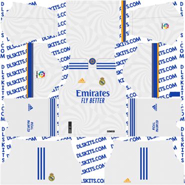 Real Madrid 2021-22 Dream League Soccer Kits for DLS 2019