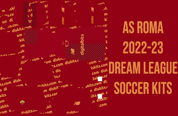 Today, we bring you the dream league soccer kits AS Roma 2022-23. You can download the new home and away outfit using the links in this post.