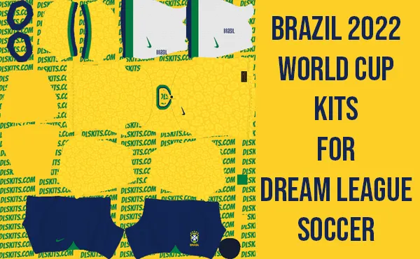 Finally, today we bring you Brazil kits World Cup 2022 for dream league soccer. The package you will find home, away, and goalkeeper uniform for FIFA 2022.