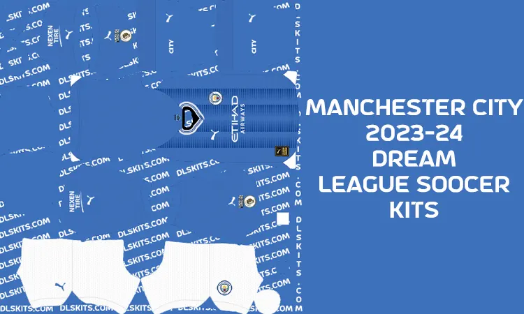 Puma Manchester City Dream League Soccer Kits 2023-24 [DLS 24]