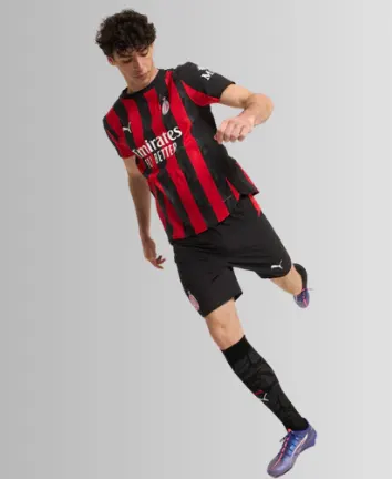 AC Milan Home Kit 2025-26 for Serie A and Coppa Italia copy