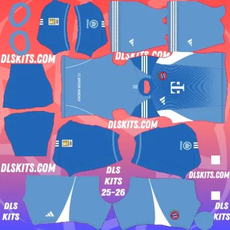 Bayern Munich 2025-26 Goalkeeper Third DLS Kits 25 Dream League Soccer 2025
