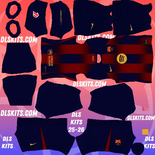 Barcelona 2025-26 Dream League Soccer Kits