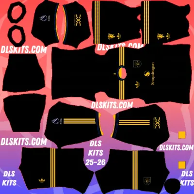 Manchester United Third 2025-26 Dream League Soccer Kits For DLS 25 Game