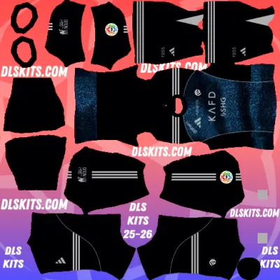 Al-Nassr Away DLS 25-26 Kits For Dream League Soccer 2025