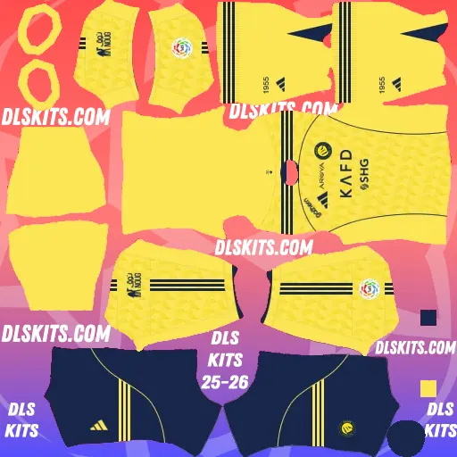 Al-Nassr FC 2025-26 Dream League Soccer Kits For DLS 25