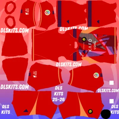 Al-Nassr Goalkeeper Home Kit 2025-26 Dream League Soccer Kits For DLS 25