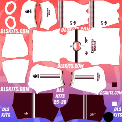 Arsenal Third Kit 2025-26 Premier League for Dream League Soccer DLS Kits 25
