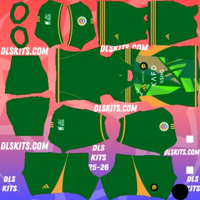 Goalkeeper Away Al-Nassr DLS 25-26 Kits For Dream League Soccer 2025