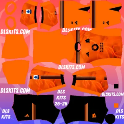 Away AS Roma Kit 2025-26 DLS Kits for Dream League Soccer Game