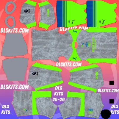 Manchester City 2025-26 Dream League Soccer Kits For DLS 25 Manchester City 2025-26 Third Kit Dream League Soccer Kits URL For DLS 25