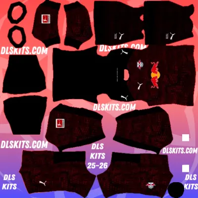 RB Leipzig 2025-26 Dream League Soccer Kits DLS 26 Away RB Leipzig Dream League Soccer DLS Kits 2025-26