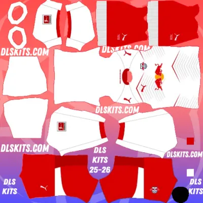 RB Leipzig 2025-26 Dream League Soccer Kits DLS 26 Home RB Leipzig Dream League Soccer Kits 2025-26