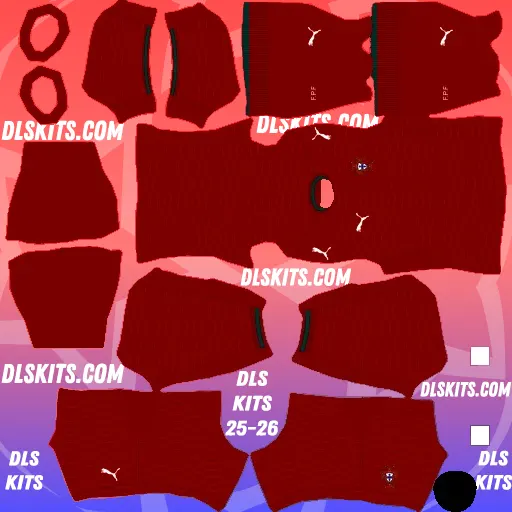 Dream League Soccer Portugal Home Kit 2026 FIFA World Cup