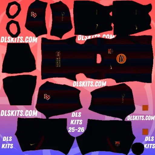 Featured Home Barcelona 2026-27 DLS Kits for Dream League Soccer 512x512