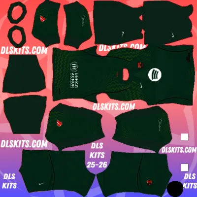 Goalkeeper Home Barcelona 2026-27 DLS Kits for Dream League Soccer