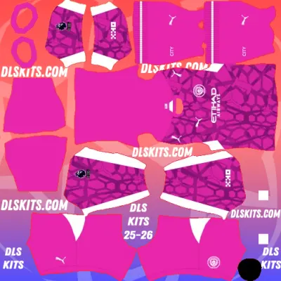 Manchester City 2026-27 Dream League Soccer Kits for DLS 26 Goalkeeper Third Manchester City 2026-27 Dream League Soccer Kits for DLS 26 Kits