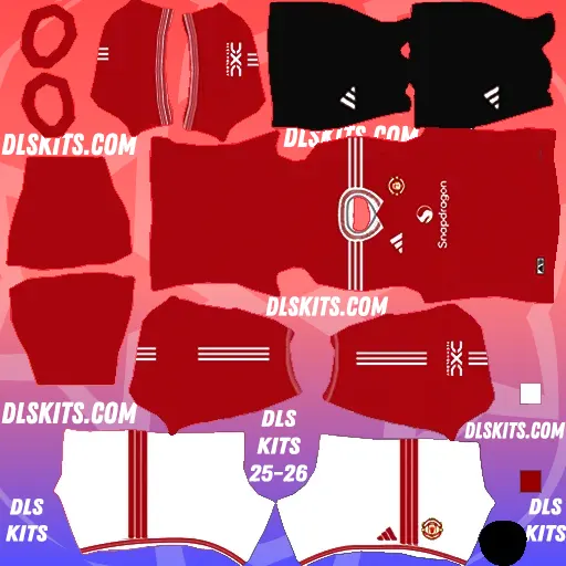 Manchester United 2026-27 Dream League Soccer Kits for DLS 26