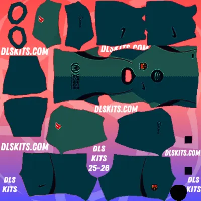 Third Barcelona 2026-27 DLS Kits for Dream League Soccer
