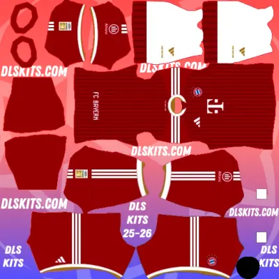 Home Bayern Munich 2026-27 Dream League Soccer Kits for DLS 26 kIT