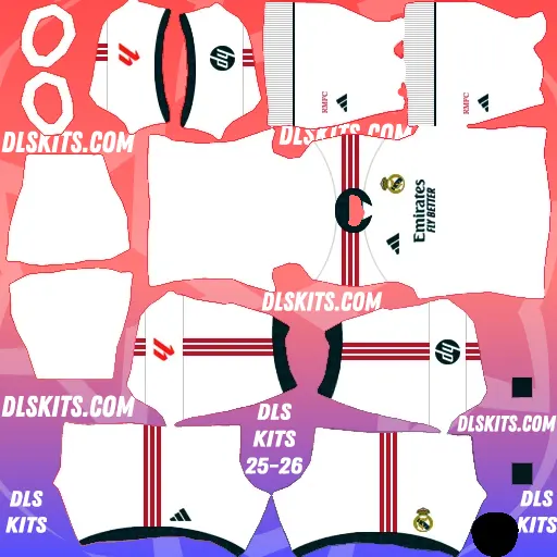 Dream League Soccer Kits & Logos 2026-2027 - DLS Kits URL Real Madrid 2026-27 Dream League Soccer Kits For DLS 26